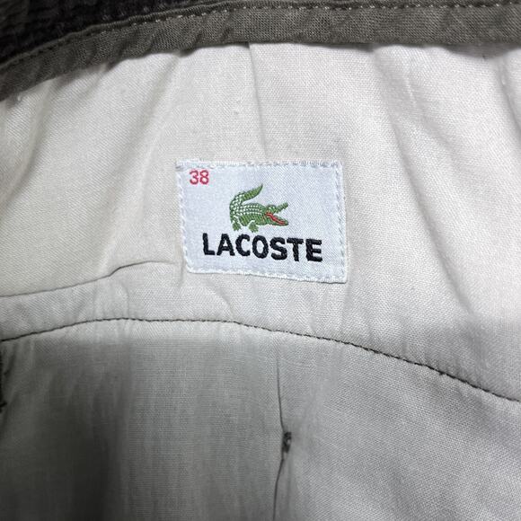 LACOSTE Corduroy Pants Men 38x30 Brown Chino Preppy Old Mony Straight‎ 2605 - Picture 4 of 10